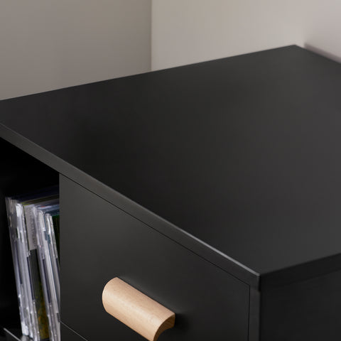 SoBuy FBT95-SCH Side Table End of Sofa Nachtkastje Nachtkastje met 3 lades en 2 opbergplanken