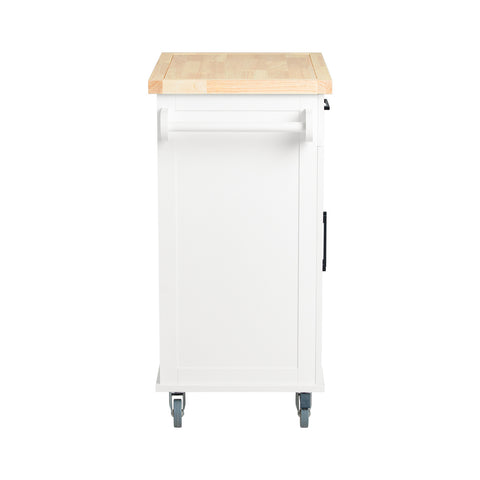 SoBuy FKW119-WN Keukentrolley, Keukenwagen, Serveerwagen,  Keukenkast, Eetkamerkast, Buffet, Dressoir