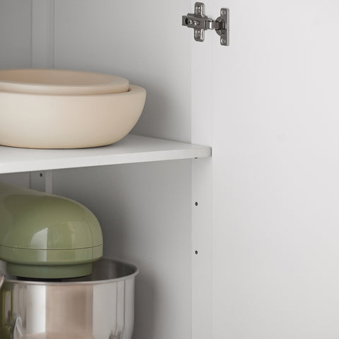 SoBuy FKW119-WN Keukentrolley, Keukenwagen, Serveerwagen,  Keukenkast, Eetkamerkast, Buffet, Dressoir