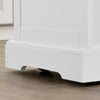 SoBuy FKW41-II-WN Keukentrolley met Wielen, Uitschuifbaar Werkblad, 2 Lades en Verstelbare Planken, Mobiel Keukeneiland voor Keuken of Eetkamer 130 x 46 (+ 25) x 91 cm