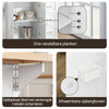 SoBuy FKW41-II-WN Keukentrolley met Wielen, Uitschuifbaar Werkblad, 2 Lades en Verstelbare Planken, Mobiel Keukeneiland voor Keuken of Eetkamer 130 x 46 (+ 25) x 91 cm