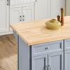SoBuy FKW71-II-HG Keukentrolley met Wielen, Centrale Eiland met Uittrekbaar Werkblad Mobiele Keukenkast voor Keuken of Eetkamer, Keukenkast met Opslag Grijs115x46/71x92 cm