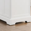 SoBuy FKW71-III-WN Keukentrolley met Wielen, Uitschuifbaar Werkblad Eiland voor Keuken of Eetkamer, Opbergmeubel Keuken met Opslag Wit 115x46/71x92 cm