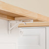 SoBuy FKW71-III-WN Keukentrolley met Wielen, Uitschuifbaar Werkblad Eiland voor Keuken of Eetkamer, Opbergmeubel Keuken met Opslag Wit 115x46/71x92 cm