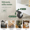 SoBuy FKW75-WN Keukentrolley op Wielen met 1 Deur en 3-Laags Zijplank – Wit/Hout, 60×40×92 cm