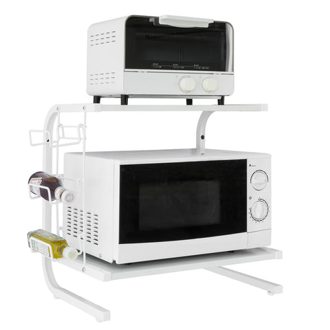 SoBuy FRG092-W Magnetronkast rek voor magnetron keuken minirek oven magnetron meubels