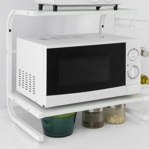 SoBuy FRG092-W Magnetronkast rek voor magnetron keuken minirek oven magnetron meubels