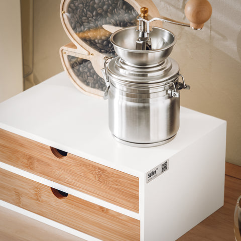 SoBuy FRG180-WN Capsulehouder voor koffie Koffiecapsule houder Bamboe Nespresso