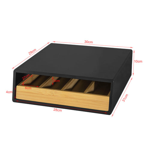 SoBuy FRG280-Sch Capsulehouder voor koffie - Koffiecapsule Houder - Zwart - Ladekast - Nespresso