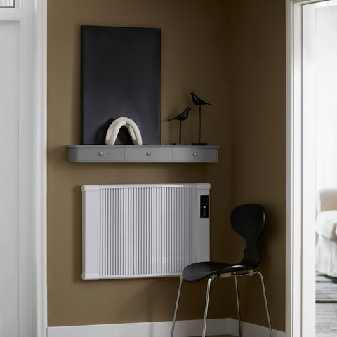 SoBuy FRG43-L-HG console, grijs, rek met lade, wandrek, 93,5 x 15 x 10 cm (l x b x h)
