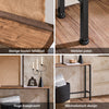 SoBuy FSB19-N Console Tafel, Smalle Salontafel, Bijzettafel, Entreetafel, Frame en 4 Stalen Poten, voor Woonkamer, Hal, Gang, Industrieel, L120xB20xH65 cm