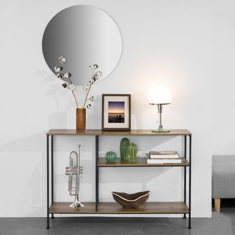 SoBuy FSB35-PF Console Tafel Entree Tafel Dressoir Sideboard Bijzettafel Bijzettafel met 3 opbergplanken