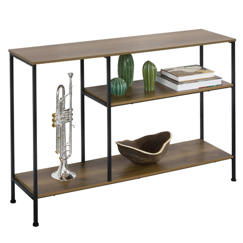 SoBuy FSB35-PF Console Tafel Entree Tafel Dressoir Sideboard Bijzettafel Bijzettafel met 3 opbergplanken