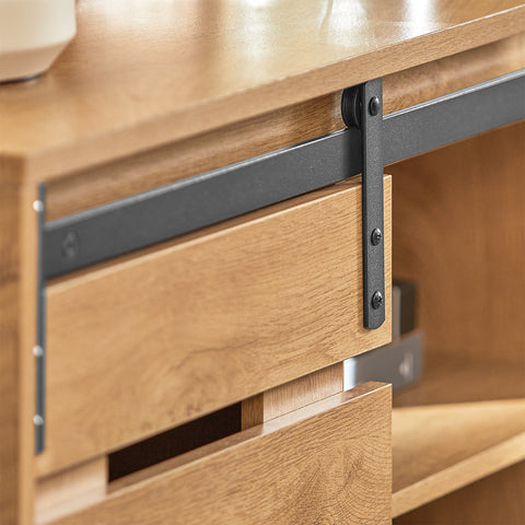 SoBuy FSB65-N Dressoir, schoenenkast met schuifdeur, commode, kast, keukenkast, halkast, lowboard, buffet