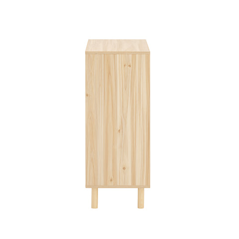SoBuy FSB87-N Dressoir, Bijzetkast,Inkomkast, Schoenenkast, Schoenenrek, met 2 Schuifdeuren