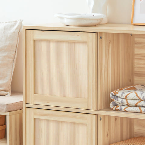SoBuy FSB87-N Dressoir, Bijzetkast,Inkomkast, Schoenenkast, Schoenenrek, met 2 Schuifdeuren