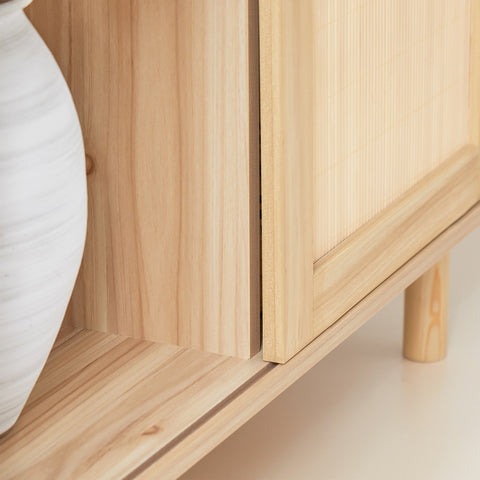 SoBuy FSB87-N Dressoir, Bijzetkast,Inkomkast, Schoenenkast, Schoenenrek, met 2 Schuifdeuren