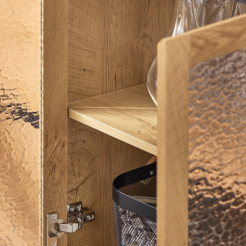 SoBuy FSB99-N Keukenkast Dressoir met 3 deuren, 3 laden