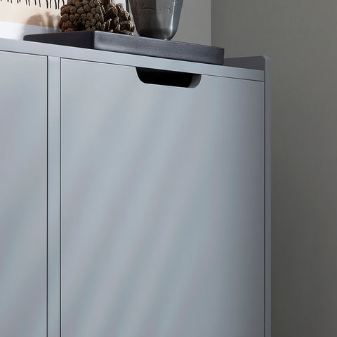 SoBuy FSR100-HG Schoenenopbergkast Schoenenkast 4-bladige schoenenkist Hal Opbergkist voor schoenen