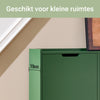SoBuy FSR100-SY Schoenenkast met 4 Deuren – Compacte Opbergkast voor Schoenen, Ideaal voor Kleine Ingangen of Gang, L100xB19xH91cm – Groen