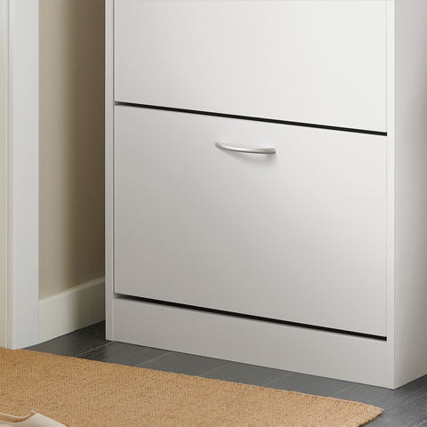 SoBuy FSR110-W Schoenenkast met 3 Kleppen