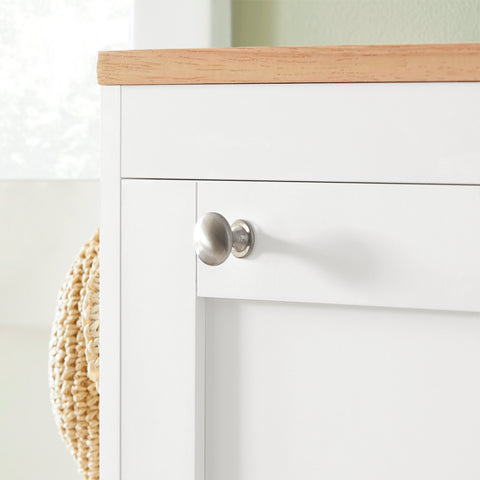 SoBuy FSR144-WN Schoenenkast met 3 Kleppen Schoenenrek Gangkast, Opbergkast voor Schoenen, Schoenenkist Schoenenrek