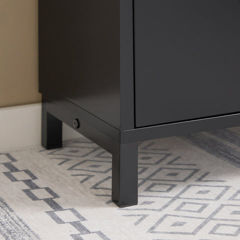 SoBuy FSR151-K-SCH Schoenenbank, schoenenkast, halmeubel, kist met 1 klep en 1 kussen, 60 x 24 x 52 cm (l x d x h)