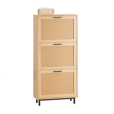 SoBuy FSR155-N Schoenenkast met 3 Kleppen, Schoenencommode, Schoenenrek, Schoenenkist, Gangkast, Opbergkast voor Schoenen