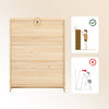 SoBuy FSR160-N Schoenenkast Bamboe 24 cm Diep – Smal Model met 2 Kleppen, Naturel