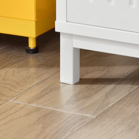 SoBuy FSR172-W Schoenenrek schoenenrek kinderen schoenenkast schoenenbank met zitvlak schoenencommode schoenenrek Wit