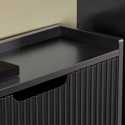SoBuy FSR177-H-SCH Schoenenkast met 3 kleppen schoenenkast smal schoenenrek met 6 legvlakken schoenencommode schoenenrek