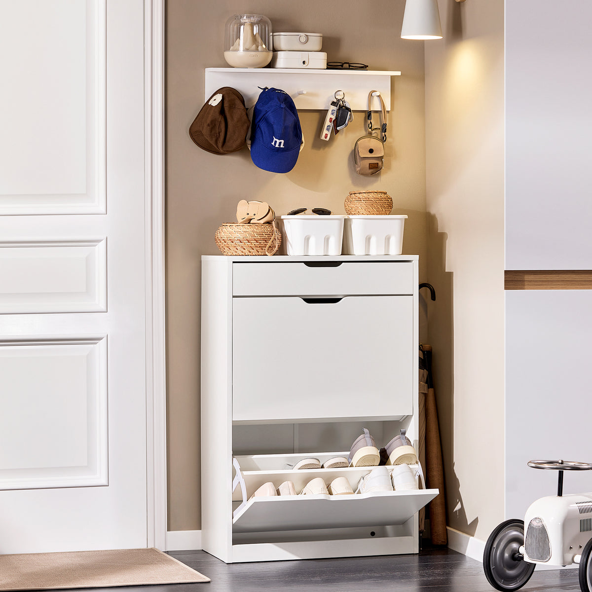 Schoenenkast Voor In De Hal SoBuy Schoenenkast Met 3 Kleppen - 62x24x125 Cm, MDF, Zwart, Op Poten, Maximale Belasting 23 Kg Opbergkast Voor Schoenen 62x24x125 Cm Schoenenkast Voor In De Hal SoBuy Schoenenkast Met 3 Kleppen - 62x24x125 Cm, MDF, Zwart, Op Poten, Maximale Belasting 23 Kg Opbergkast Voor Schoenen 62x24x125 Cm