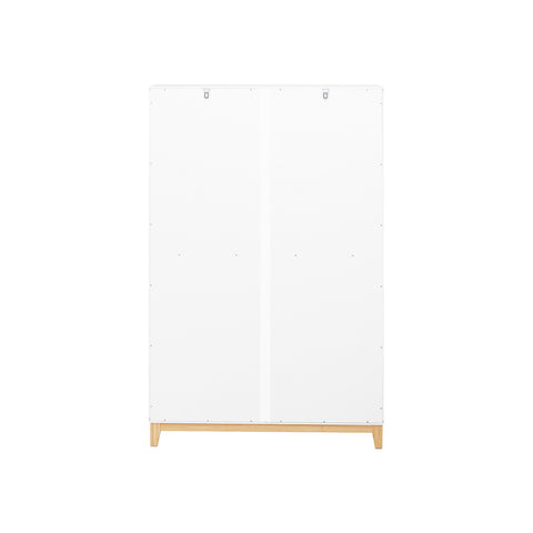 SoBuy FSR189-WN Schoenenkast met 3 kleppen en 1 deur