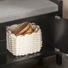 SoBuy FSR63-II-SCH Schoenenbank met Opbergruimte – Modern Schoenenkastje met Gesloten Deuren, Comfortabel Kussen en Hoge Draagkracht (150 kg) – Zwart – 91x30x50 cm