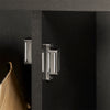 SoBuy FSR63-II-SCH Schoenenbank met Opbergruimte – Modern Schoenenkastje met Gesloten Deuren, Comfortabel Kussen en Hoge Draagkracht (150 kg) – Zwart – 91x30x50 cm
