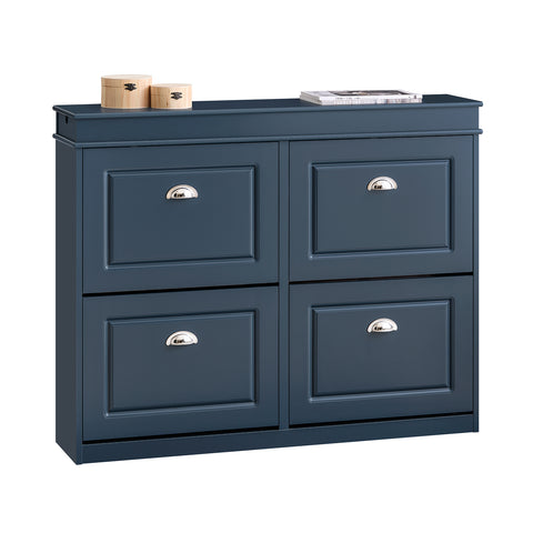 SoBuy FSR79-B Schoenenrek, schoenenopslag, ingangsmeubels, schoenenkast, schoenenkast met 4 kleppen, 1 lade en 1 haak