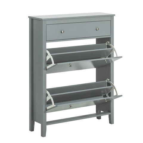 SoBuy FSR89-HG Schoenenkast Schoenenkast Schoenenkast met 2 kleppen Entreekast