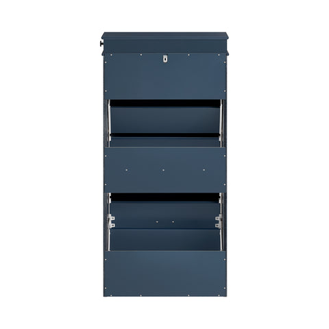 SoBuy FSR94-B Schoenenrek, schoenenopslag, ingangsmeubels, schoenenkast, schoenenkast met 3 kleppen, 1 lade en 1 haak