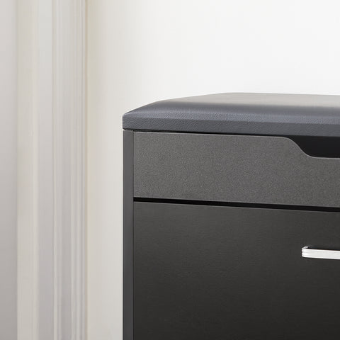 SoBuy FSR95-SCH Schoenenbank Schoenenkast Schoenenkast Gangkast 1 klep met opklapbare zitting Gewatteerd kussen