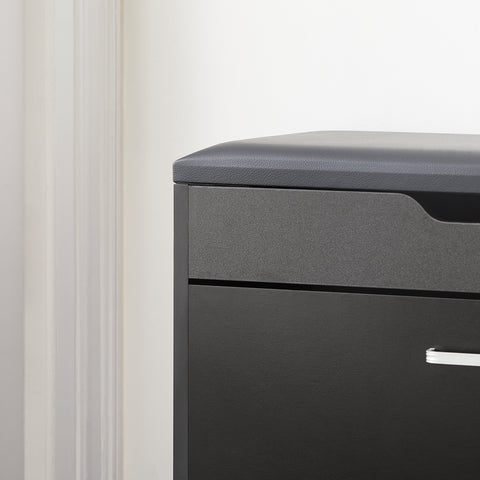SoBuy FSR95-SCH Schoenenbank Schoenenkast Schoenenkast Gangkast 1 klep met opklapbare zitting Gewatteerd kussen
