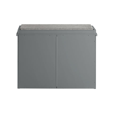 SoBuy FSR98-HG Schoenenbank Schoenenrek met Gewatteerde Kussenzitting en Drop Leaf Schoenopslagbank
