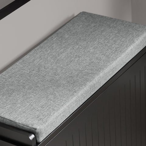 SoBuy FSR98-SCH Schoenenbank Schoenenrek met Gewatteerde Kussenzitting en Drop Leaf Schoenopslagbank