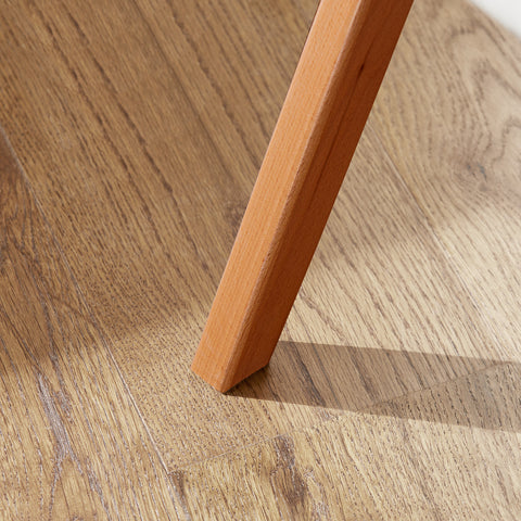 SoBuy FST92-W Houten klapstoel met gestoffeerde zitting en rugleuning Fauteuil voor keuken, kantoor