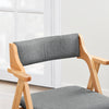 SoBuy FST98-HG Opvouwbare Houten Eetkamerstoel met Kussen – Comfortabele Inklapbare Stoel voor Keuken, Woonkamer, Kantoor of Tuin – Ruimtebesparend, Massief Beukenhout, Grijs