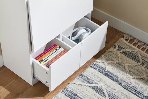 SoBuy FWT109-WN Opvouwbaar bureau, opklapbare computertafel, bureautafel, klein bureau met planken, werktafel, computertafel