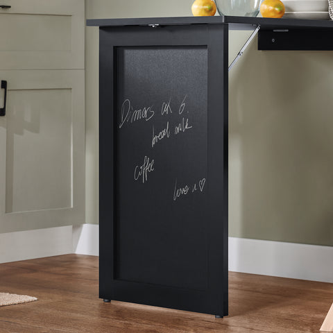 SoBuy FWT20-SCH Vouwbaar Wandbureau Opvouwbare Wandtafel in wit met Schoolbord Klaptafel