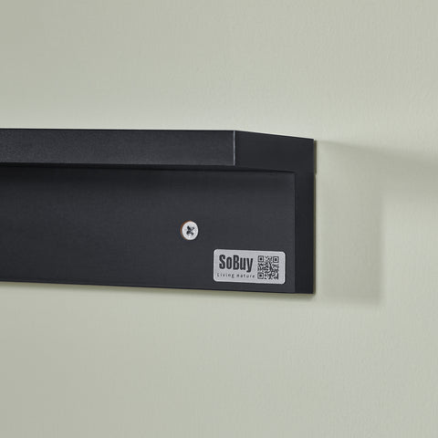 SoBuy FWT20-SCH Vouwbaar Wandbureau Opvouwbare Wandtafel in wit met Schoolbord Klaptafel