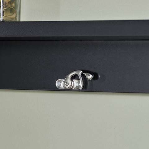 SoBuy FWT20-SCH Vouwbaar Wandbureau Opvouwbare Wandtafel in wit met Schoolbord Klaptafel