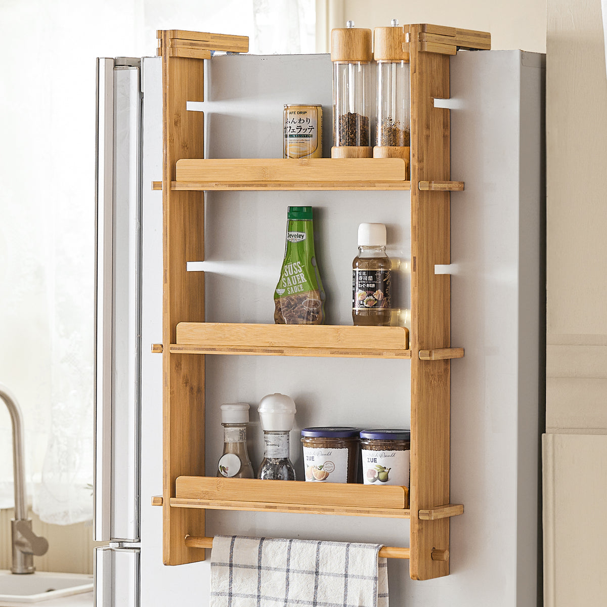 SoBuy KCR08-PF Étagère pour micro-ondes Étagère de cuisine