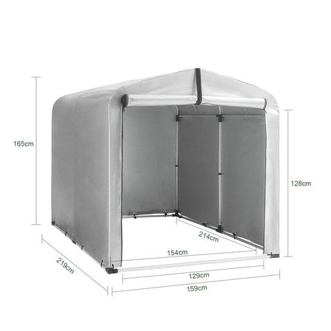 SoBuy KLS11-L Folie-apparatuurhuis, Multifunctionele Overkapping, Folietent, Tuinschuur, Garagetent, Fietsengarage